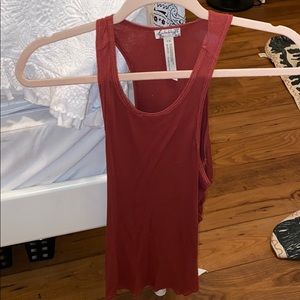 Maroon Free People Intimates Tank